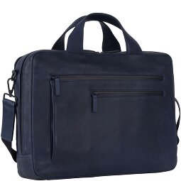 Leonhard Heyden Maletín de cuero Hague con compartimento para el portátil de 40 cm  Modelo 1