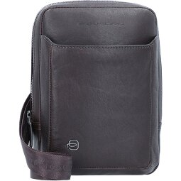 Piquadro Bolso cuadrado negro de cuero 17 cm  Modelo 2