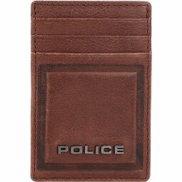 Police PT16-08536 Estuche para tarjetas de crédito de cuero de 7 cm con pinza para billetes  Modelo 2