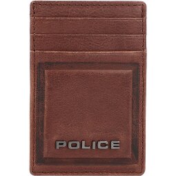 Police PT16-08536 Estuche para tarjetas de crédito de cuero de 7 cm con pinza para billetes  Modelo 2