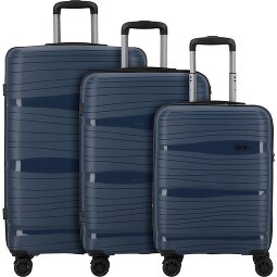 d&n Travel Line 4300 4 ruedas Juego de maletas 3 piezas  Modelo 2
