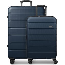 Saxoline Miami 4 ruedas Juego de maletas 2 piezas con pliegue de expansión  Modelo 2