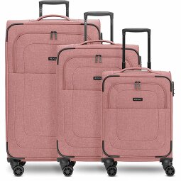 Redolz Essentials 12 THREE SET Juego de maletas de 4 ruedas, 3 piezas, con pliegue extensible  Modelo 6