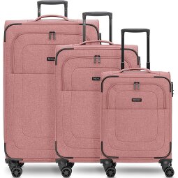 Redolz Essentials 12 THREE SET 4 ruedas Juego de maletas 3 piezas con pliegue de expansión  Modelo 4