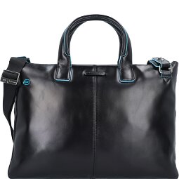Piquadro Maletín cuadrado azul Piel 42 cm Compartimento para portátil  Modelo 3