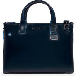 Piquadro Blue Square Bolsa de compras Piel 38 cm Compartimento para el portátil con pliegue de expansión  Modelo 2