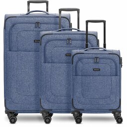 Redolz Essentials 12 THREE SET Juego de maletas de 4 ruedas, 3 piezas, con pliegue extensible  Modelo 2