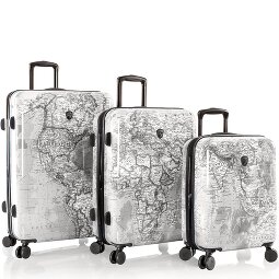 Heys Black Camo 4 ruedas Juego de maletas 3 piezas con pliegue de expansión  Modelo 1