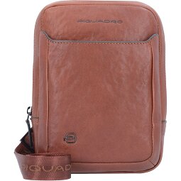 Piquadro Bolso cuadrado negro de cuero 17 cm  Modelo 2