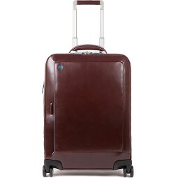 Piquadro Trolley de piel cuadrado azul de 4 ruedas con compartimento para portátil de 55 cm  Modelo 2