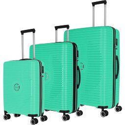 Travelite Orbita 4 ruedas Juego de maletas 3 piezas con pliegue de expansión  Modelo 1