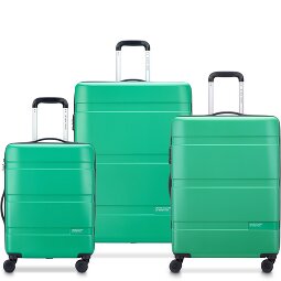 Delsey Paris x United Colors of Benetton Now Juego de maletas rígidas de 4 ruedas de 3 piezas con pliegue extensible  Modelo 1