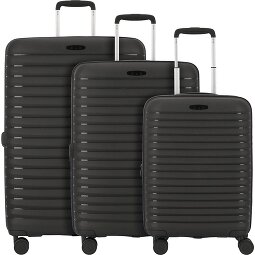 d&n Travel Line 4500 4 ruedas Juego de maletas 3 piezas con pliegue de expansión  Modelo 1