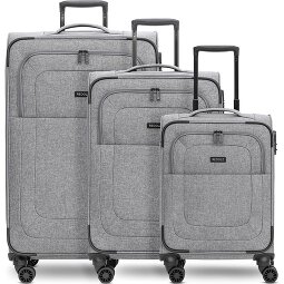 Redolz Essentials 12 THREE SET 4 ruedas Juego de maletas 3 piezas con pliegue de expansión  Modelo 3