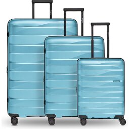 Bergpfeil Juego de maletas de viaje de 4 ruedas, 3 piezas, con plegado extensible  Modelo 4