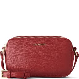 Lazarotti Bolso bandolera de piel de Bolonia Bolso para cámara de piel con doble cremallera 18 cm  Modelo 4