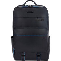 Piquadro Blue Square Revamp Mochila de negocios Protección RFID Piel 43 cm Compartimento para el portátil  Modelo 1