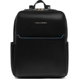 Piquadro Blue Square Mochila de día Protección RFID Piel 37 cm Compartimento para el portátil  Modelo 1