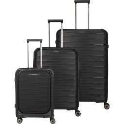 Travelite Mooby 4 ruedas Juego de maletas 3 piezas con pliegue de expansión  Modelo 2