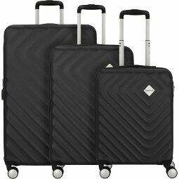 American Tourister Summer Square 4 ruedas Juego de maletas 3 piezas con pliegue de expansión  Modelo 3