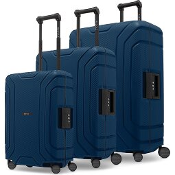 Redolz Essentials 15 Juego de maletas de 4 ruedas de 3 piezas con cierre de tres puntos  Modelo 5