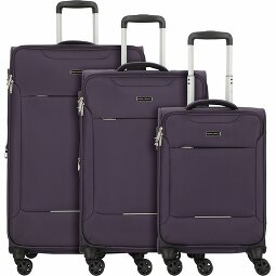 Worldpack Juego de maletas Victoria de 4 ruedas, 3 piezas, con plegado extensible  Modelo 1