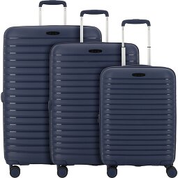 d&n Travel Line 4500 4 ruedas Juego de maletas 3 piezas con pliegue de expansión  Modelo 2