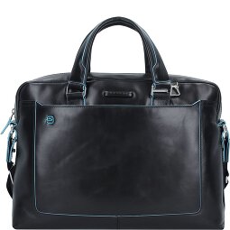 Piquadro Maletín cuadrado azul III Piel 40 cm Compartimento para portátil  Modelo 1