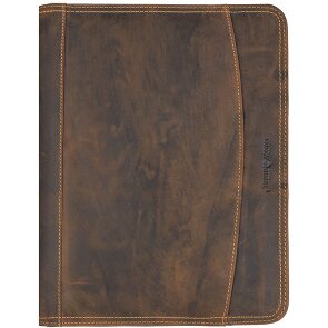 Greenburry Carpeta de anillas Vintage de cuero 26 cm