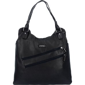 Greenland Nature Bolso de hombro de cuero napa negro 38 cm