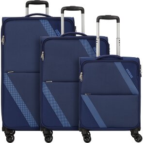 American Tourister Star Max 4 ruedas Juego de maletas 3 piezas con pliegue de expansión