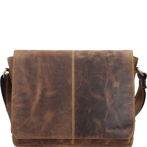 Greenburry Bolsa de hombro vintage de cuero 33 cm