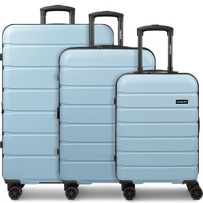 Saxoline Miami 4 ruedas Juego de maletas 3 piezas con pliegue de expansión