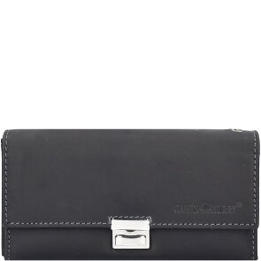 Greenburry Cartera de camarero vintage de cuero 18 cm