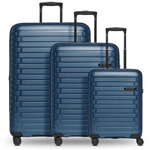 Pactastic Collection 04 THE THREE SET + 4 ruedas Juego de maletas 3 piezas con pliegue de expansión