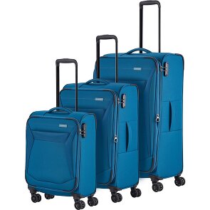 Travelite Chios 4 ruedas Juego de maletas 3 piezas con pliegue de expansión
