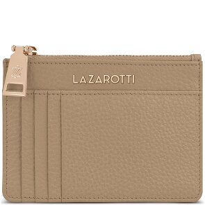 Lazarotti Estuche para llaves de piel Bolonia 11,5 cm con compartimento para etiqueta de aire