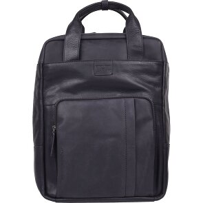 Strellson Mochila Brick Lane de cuero con compartimento para el portátil de 42 cm