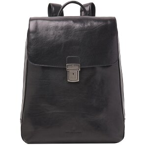 Castelijn & Beerens Mochila Guus de cuero con compartimento para el portátil de 40 cm