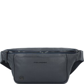 Piquadro Riñonera Cuadrada Negra Piel 31 cm