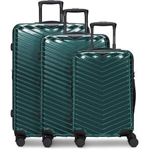 Redolz Essentials 18 4 ruedas Juego de maletas 3 piezas con pliegue de expansión