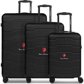 Tonino Lamborghini Bologna 4 ruedas Set de maletas 3 piezas