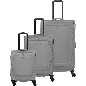 Travelite Umbria 4 ruedas Juego de maletas 3 piezas con pliegue de expansión