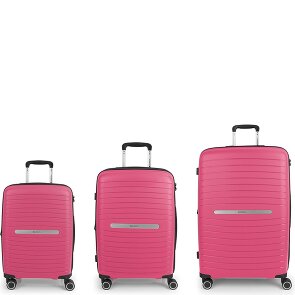 Gabol Shinyuu 4 ruedas Juego de maletas 3 piezas con pliegue de expansión