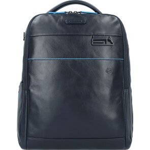 Piquadro Blue Square Revamp Mochila de negocios Piel natural 37 cm Compartimento para laptop