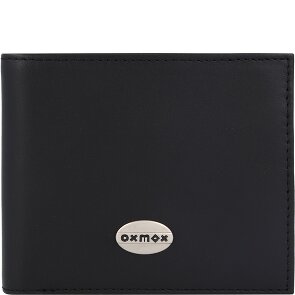 oxmox Leather Cartera Protección RFID Piel 12 cm