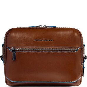 Piquadro Blue Square Bolsa de hombro Protección RFID Piel 25 cm