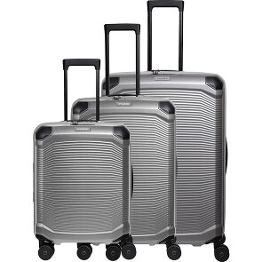 Travelite Millennium 4 ruedas Juego de maletas 3 piezas con pliegue de expansión