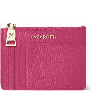Lazarotti Bolonia Llavero de cuero Tarjetero de cuero de 11,5 cm con compartimento para etiqueta de aire
