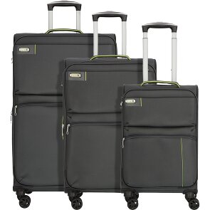 d&n Travel Line 6704 Juego de maletas de 4 ruedas 3pcs.